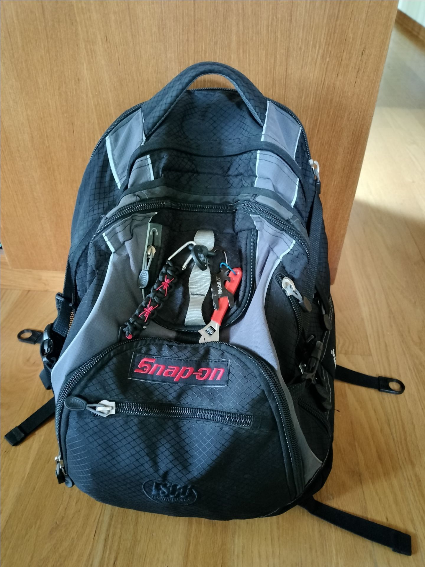 High Sierra backpack, snap on tools