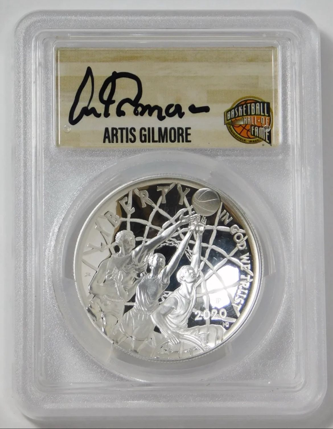 2020-P Basketball Hall Fame Silver Dollar. Top Grade! PR-70DCAM
