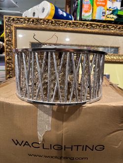Chrom light with crystals
