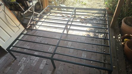 King size metal bed frame 76x80