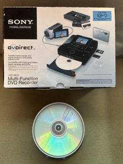 New Sony VRD-MC6 DVDirect DVD Recorder Video Transfer Burner Open Box W/ DVDs-CDs