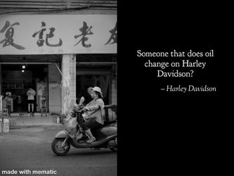 Someone that works on Harley Davidson