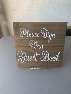 Guestbook and cards and gifts signs
