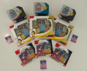 Pokemon 30th Celebration Sealed Lot - Tin, Poster, Sticker