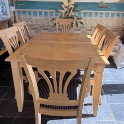 6 Seat Contemporary Dining Set