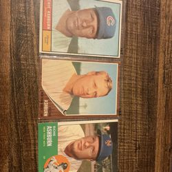 3 Topps Richie Ashburn Baseball Cards (1961,1962,1963) Philadelphia Phillies Legend HOF HBV $95