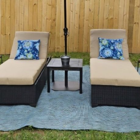 Outdoor Resin Wicker Reclining Chaise Lounge Set (Set of 2)

