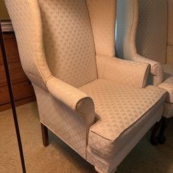 Set Of 2 White Armchair