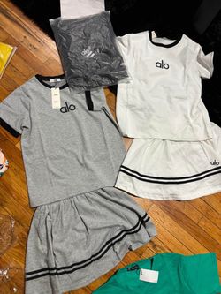 Alo Two-Piece T-Shirt and Skirt Set
