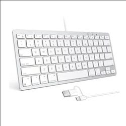 Compact Wired USB Keyboard