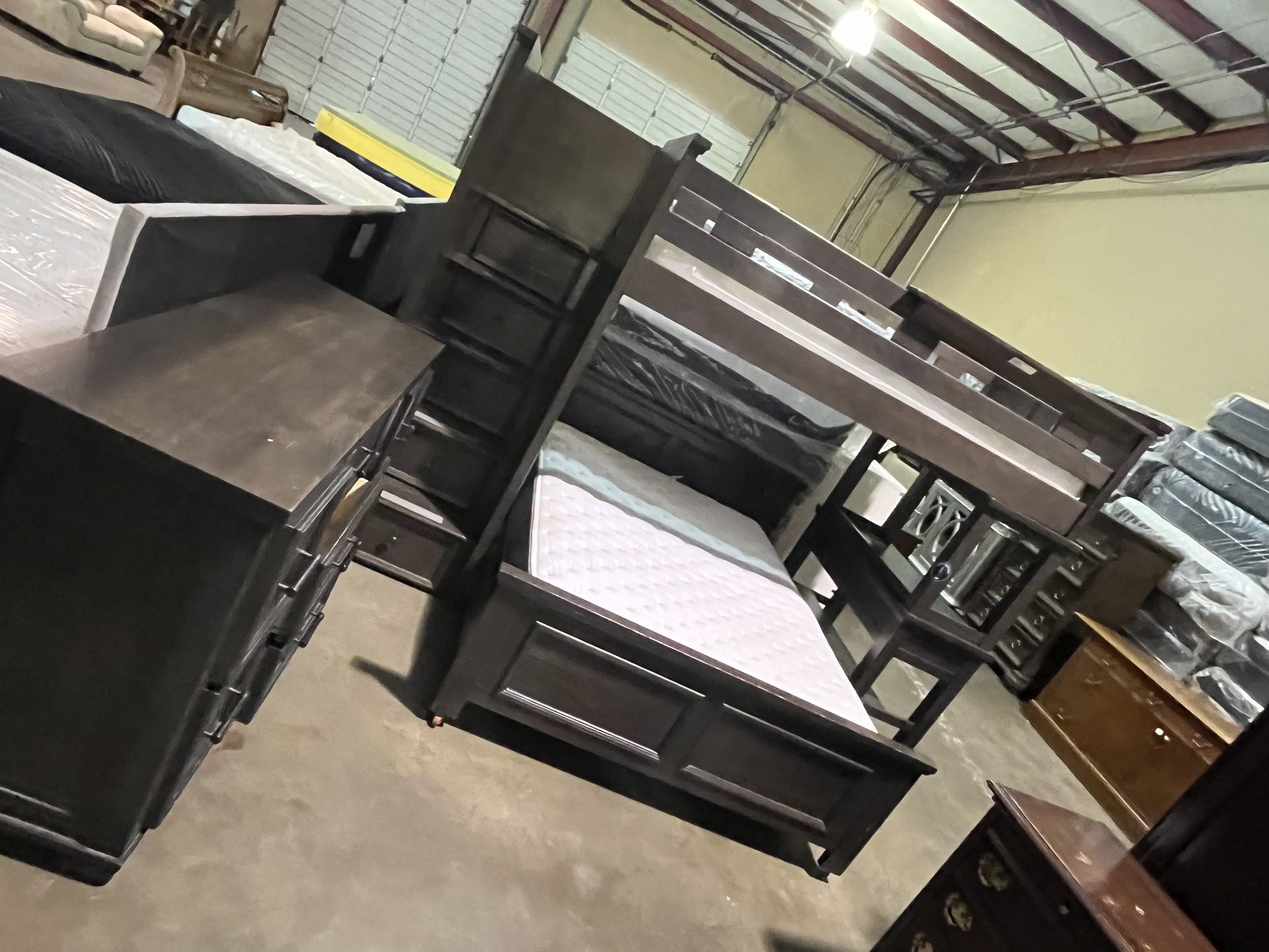 Bunk Bed With Mattress And Drawers