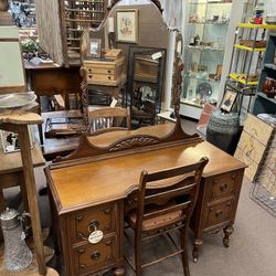Antique Vanity w/ Chair