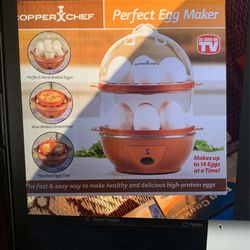 Copper Chef Want The Secret to Making Perfect Eggs & More C Electric Cooker Set-7 or 14 Capacity. Hard Boiled, Poached, Scrambled Eggs, or Omelets Aut