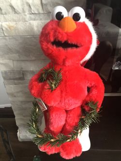 Elmo that moves Christmas Decoration 18 inches