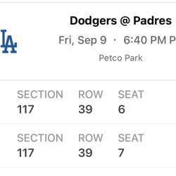Padres Vs Dodgers Tickets 