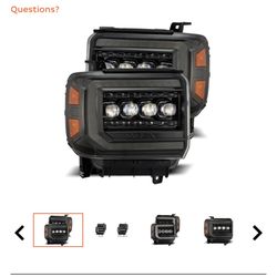 2014-2018 GMC Sierra Alpha Rex headlights 