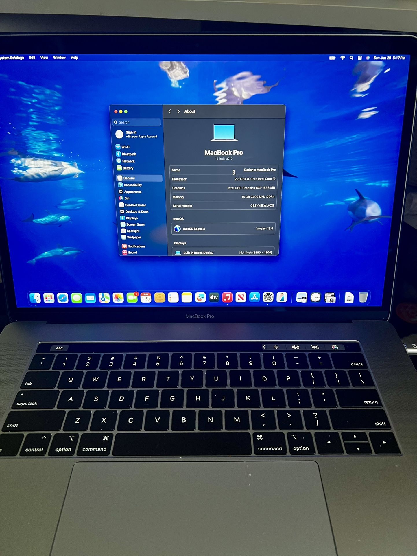 MacBook Pro 16gb 15in