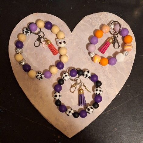 Purple Wristlet Keychain