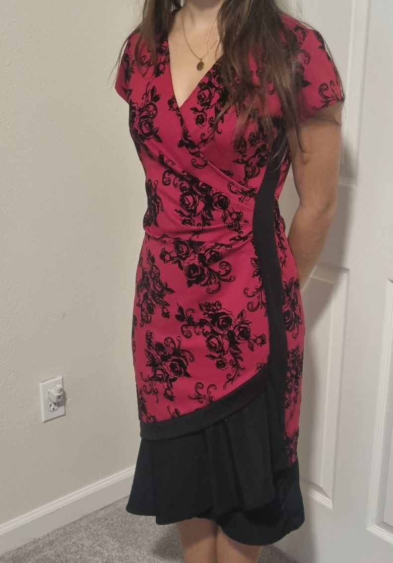 Vintage Red Mermaid Dress