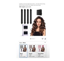 Brand new Heatless Curls Overnight Hair Curlers