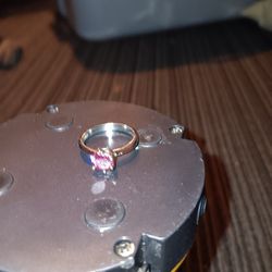 18k White Gold With 1ct Pink Color Vvs1 Moissanite