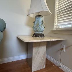 Real Marble Side Table