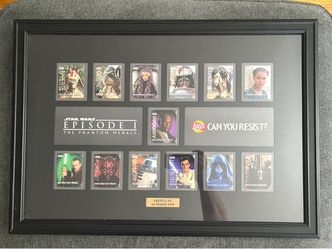 1999 Star Wars Phantom Menace Frito Lay Complete  Trading Card Set Framed Executive Internal Promo