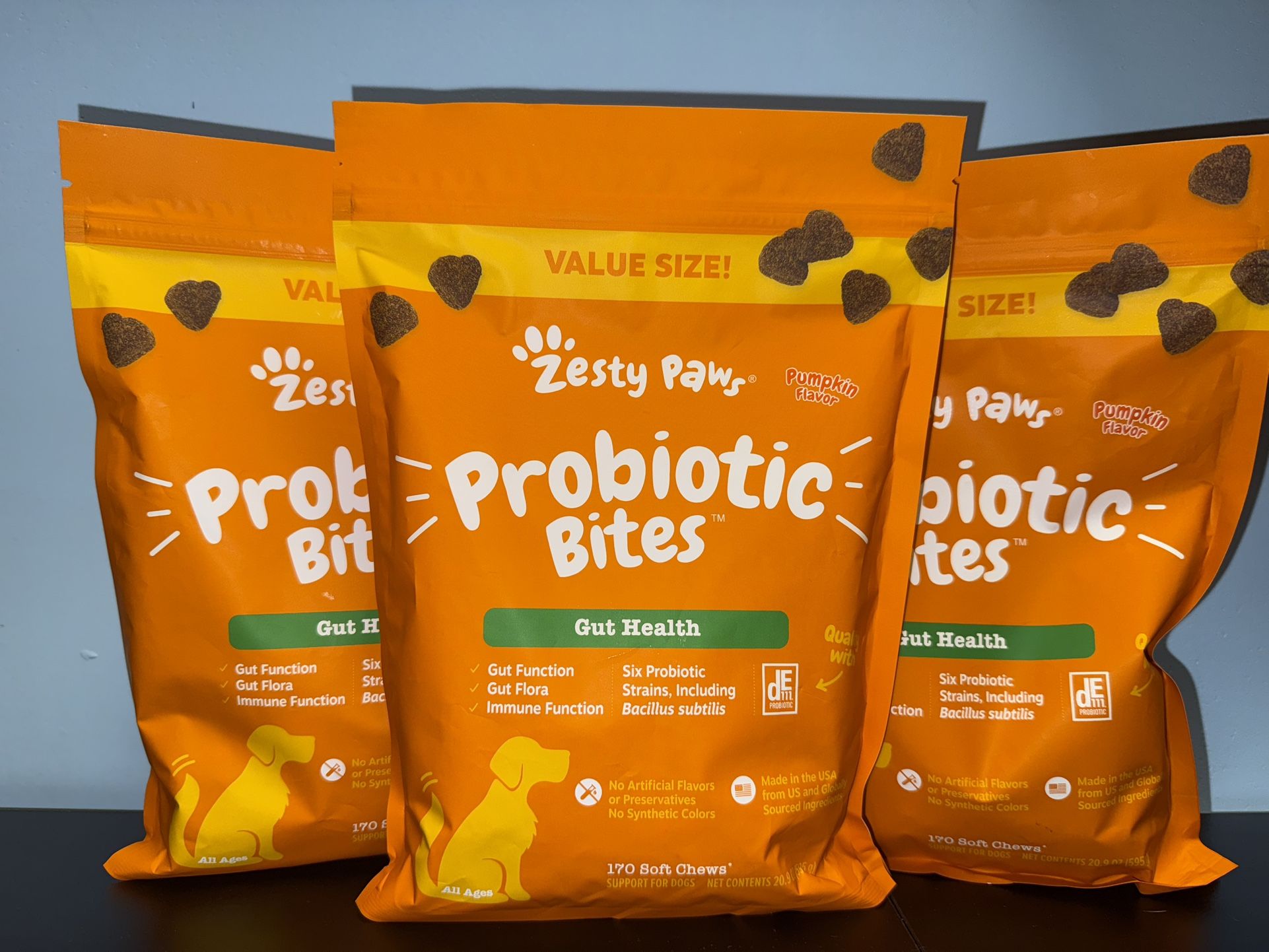 Zesty Paws Probiotic Bites - Gut Health - For Dogs