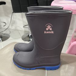 Kamik Stomp Rain Boot (Big Kid Size 4 )