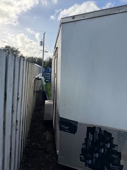 Enclosed Cargo Trailer White