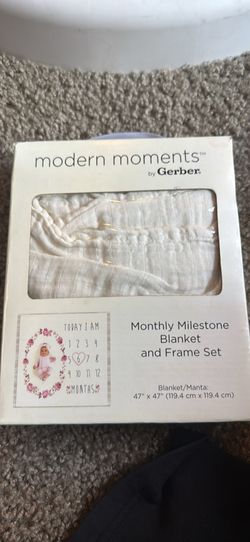 Modern moments milestone blanket