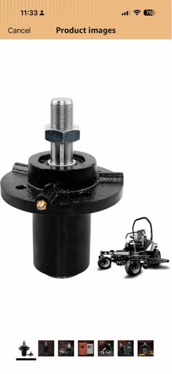 Mower Deck Spindle Assembly Fits Dixie Chopper 50"-60" Decks Replaces 10161 Replaces 300441. Short Shaft Design for Zero Turn Mowers. Helps Restore Pr