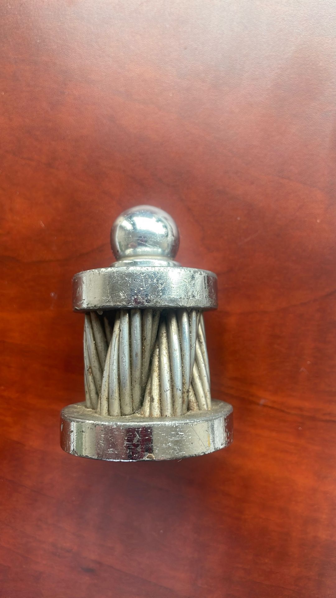 Vintage Broderick & Bascomb Steel Cable Paperweight