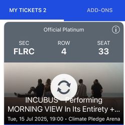 Incubus 7/15 @ CPA