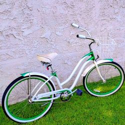 Classic Phat Sea Crest 26" Beach Cruiser Bike Bicicleta Basket 