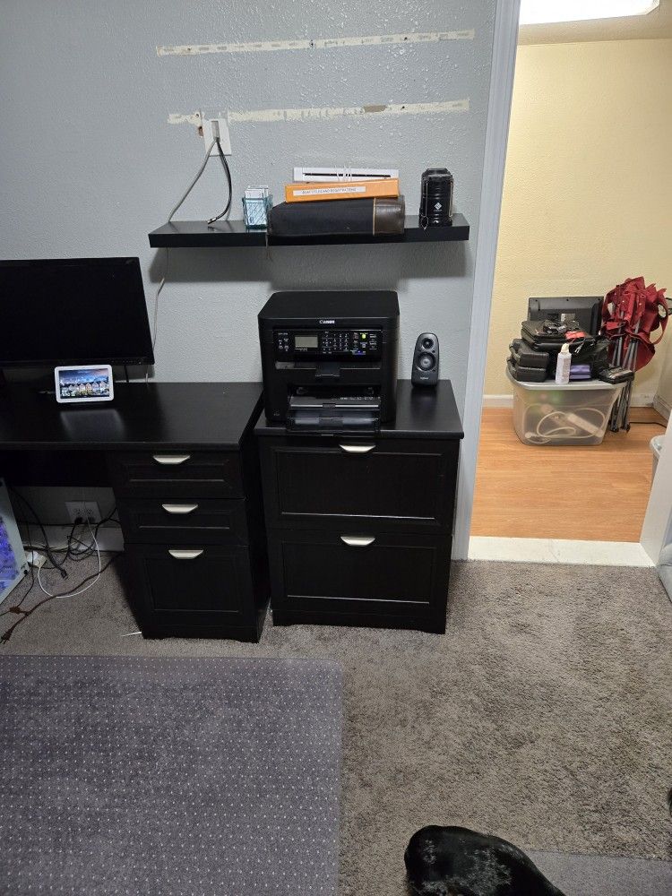 Professional Dark Espresso Filing Cabinet