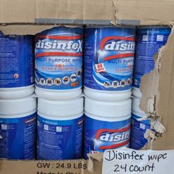 24 Count Of Disinfectant Wipes Per Box