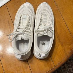 NIKE Air Max 97 Triple White Sneakers Men 8.5 