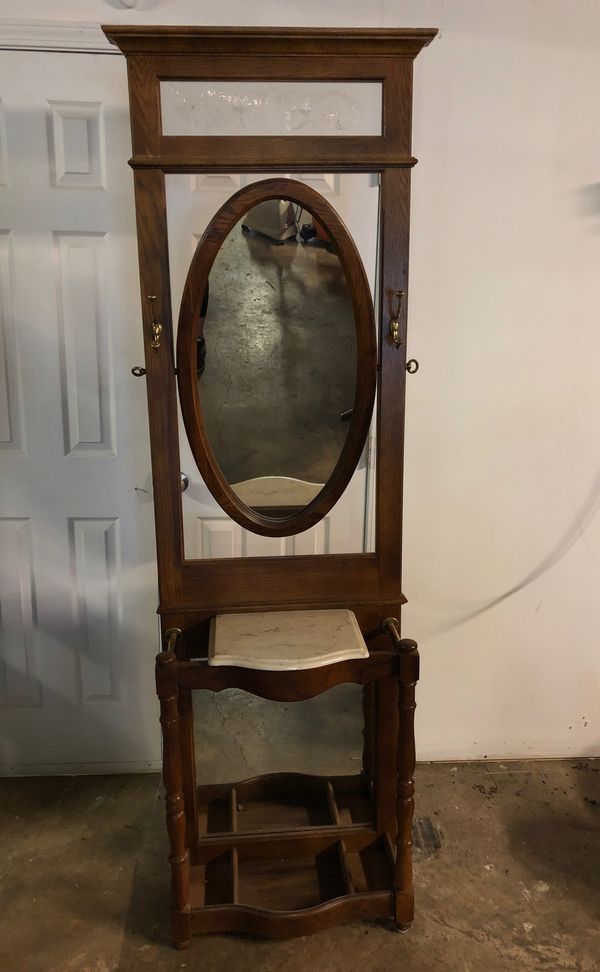 Vintage Pulaski marble top hall tree for Sale in Winston, GA OfferUp