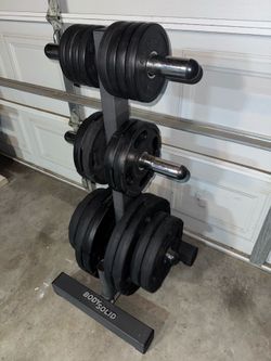 Weights and Olympic weight tree American barbell