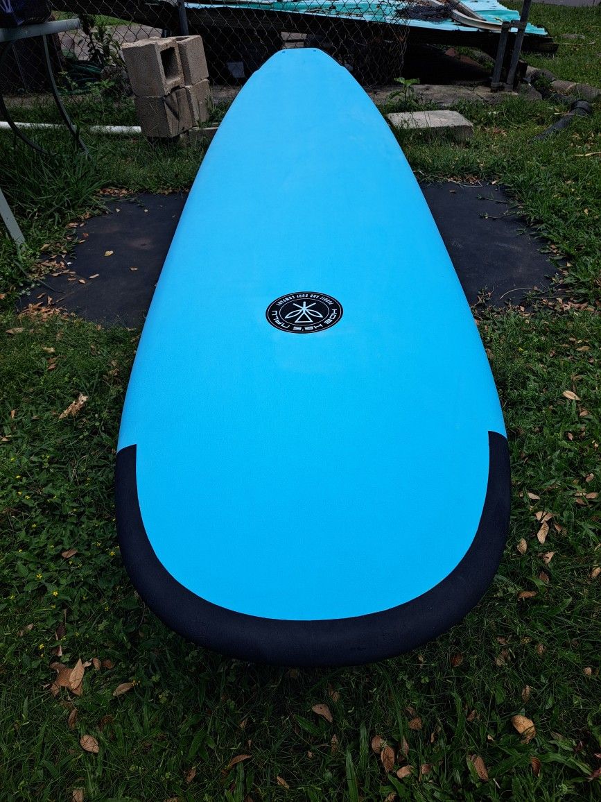 8' Hoe Hee Nalu Soft Top Hard Bottom Long Board