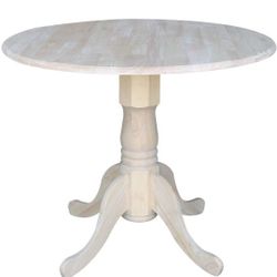 International Concepts 36-Inch Dual Drop Leaf Table, Unfinished