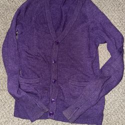 Purple Cardigan Size S