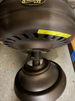 Hunter Black Ceiling fan mat.