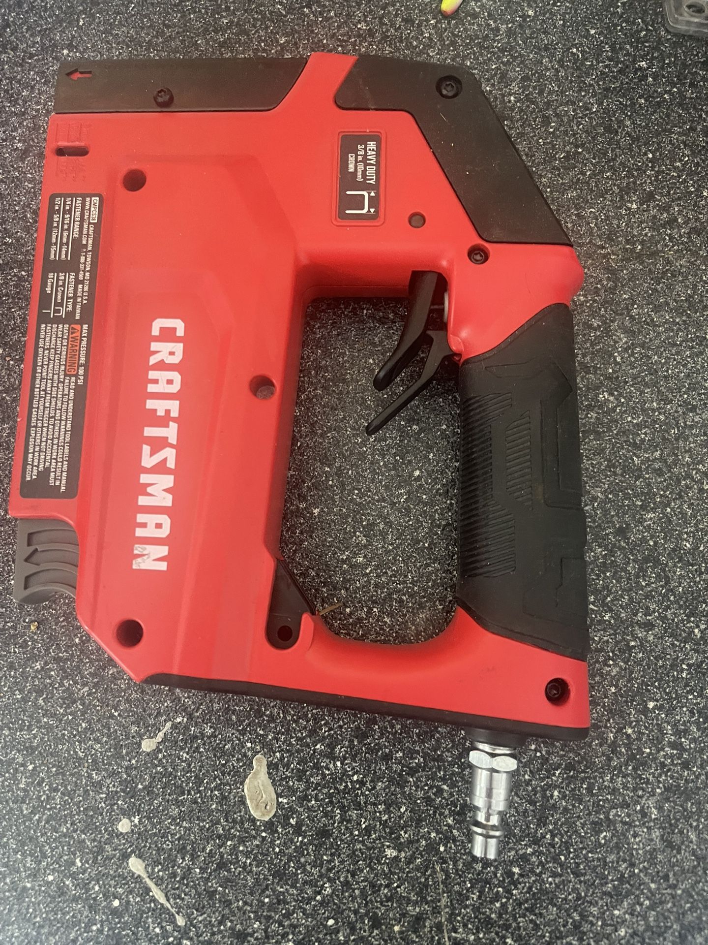 Craftsman 18GA 3/8" Crown Air Stapler CMPCS38