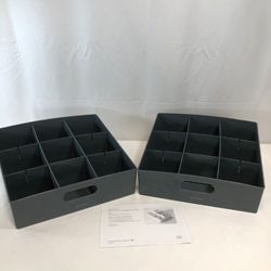 YouCopia 2-Pc. Kitchen Storage Bins with Dividers