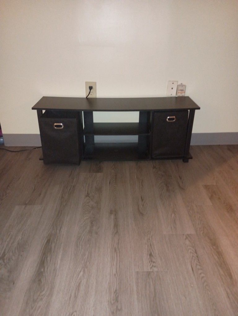 TV Stand With 2 fabric Sturdy Drawers