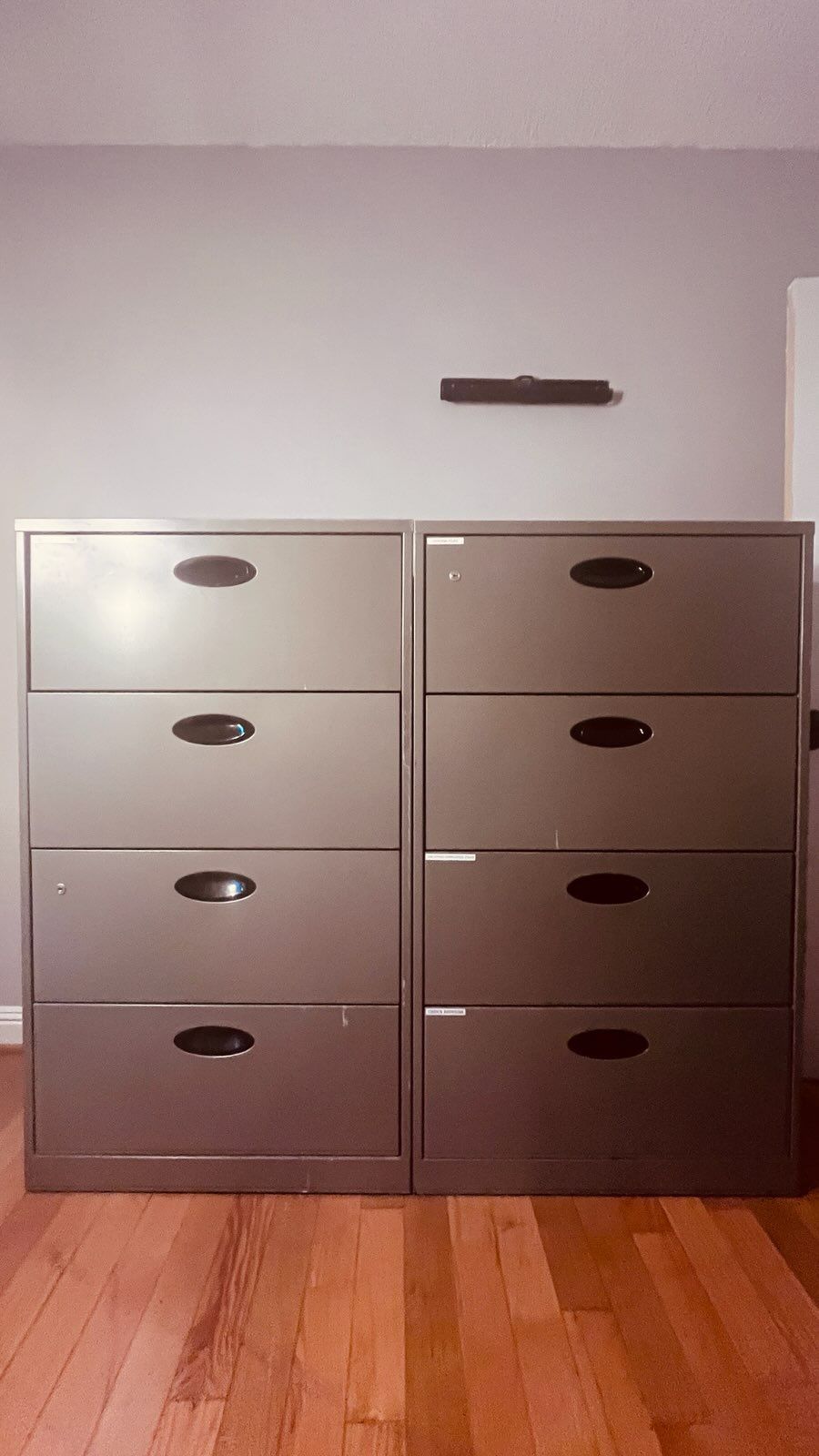 Two Metal File Cabinets