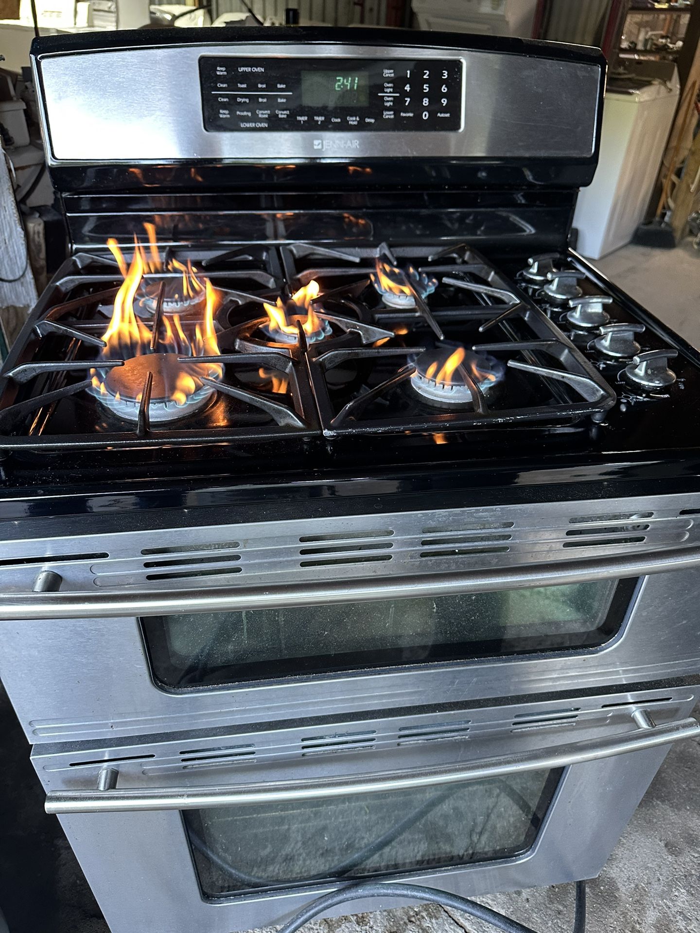 Stainless Steel Gas Stove Jenn Air Brand