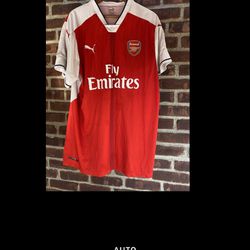 EUC Mens PUMA Arsenal Fly Emirates Jersey 2XL XXL Red Athletic shirt top shirt sleeve soccer